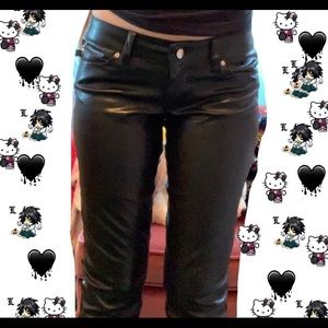 Vintage rare faux leather Tripp pants